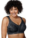 Playtex 4695b 18 Hour Custom Flex Back Wirefree Bra - Black, 36B