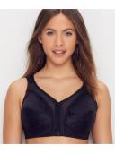 Playtex 4695b 18 Hour Custom Flex Back Wirefree Bra - Black, 36B