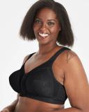 Playtex 4695b 18 Hour Custom Flex Back Wirefree Bra - Black, 36B