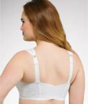 Playtex 4695b 18 Hour Custom Flex Back Wirefree Bra - White, 46C