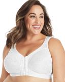Playtex 4695b 18 Hour Custom Flex Back Wirefree Bra - White, 46D