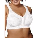 Playtex 4695b 18 Hour Custom Flex Back Wirefree Bra - White, 46D