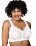 Playtex 4695b 18 Hour Custom Flex Back Wirefree Bra - White, 46D