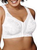 Playtex 4695b 18 Hour Custom Flex Back Wirefree Bra - White, 48D