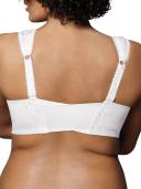 Playtex 4695b 18 Hour Custom Flex Back Wirefree Bra - White, 48D