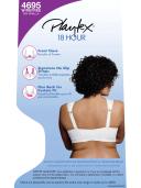 Playtex 4695b 18 Hour Custom Flex Back Wirefree Bra - White, 48D