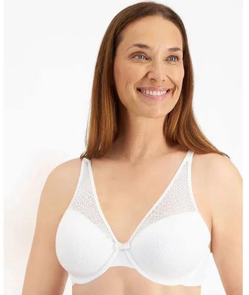 Playtex Ultralight Contour Bra - White 14DD YWRN Plus Size Bra - Afterpay Available