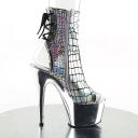 Pleaser ADORE-1018HG, 7" Platform Open Toe/Heel Ankle - Silver 11