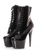 Pleaser - ADORE-1020 10 / Black Patent/Black