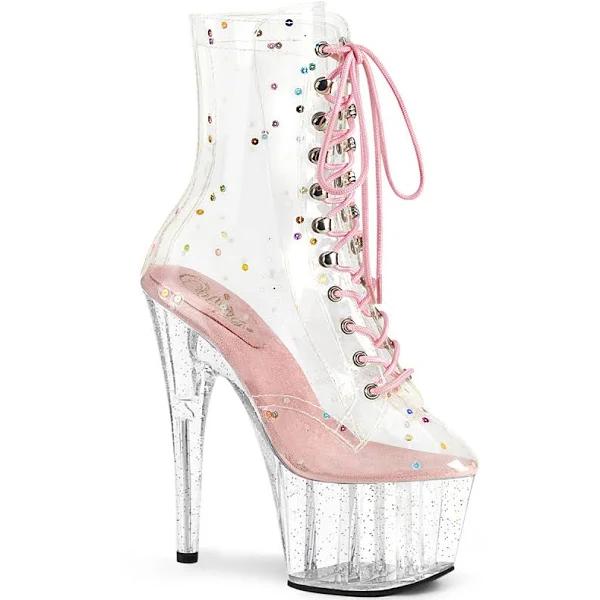 Pleaser ADORE-1020C-2 Clear TPU-Baby Pink / Clear Size 10