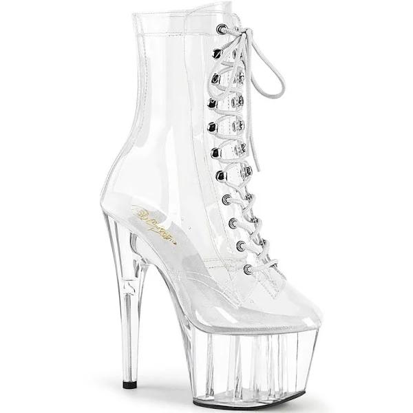 Pleaser ADORE-1020C Clear Ankle Boot Size 7