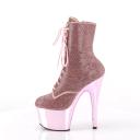 Pleaser ADORE-1020CHRS Red Rhinestone Ankle Boot Size 10