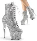 Pleaser - ADORE-1020G 10 / Silver Glitter/Silver Glitter