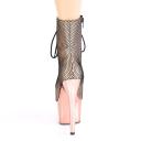 Pleaser ADORE-1020HFN Red Holo/Red Chrome Ankle Boot Size 12