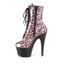 Pleaser ADORE-1020LP Gold Leopard Print Metallic/Black Boot Size 11