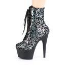 Pleaser ADORE-1020LP Gold Leopard Print Metallic/Black Boot Size 12