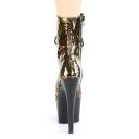Pleaser ADORE-1020LP Gold Leopard Print Metallic/Black Boot Size 6