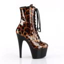 Pleaser ADORE-1020LP Pink Hologram/Black Ankle Boot Size 9