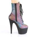 Pleaser ADORE-1020REFL Silver Reflective Ankle Boot Size 12