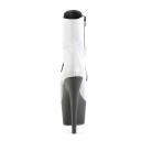 Pleaser ADORE-1020REFL Silver Reflective Ankle Boot Size 12