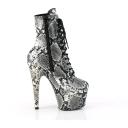 Pleaser ADORE-1020SP Red Holo Snake Print/Blk Matte UK 5