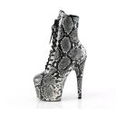 Pleaser ADORE-1020SP Red Holo Snake Print/Blk Matte UK 5