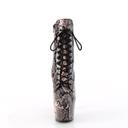 Pleaser ADORE-1020SP Red Holo Snake Print/Blk Matte UK 6