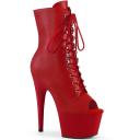Pleaser ADORE-1021 Red Faux Leather/Red Matte Size 11