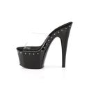 Pleaser ADORE-701LS Clear/Black Slide Size 12