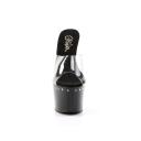 Pleaser ADORE-701LS Clear/Black Slide Size 12