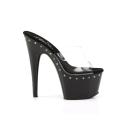 Pleaser ADORE-701LS Clear/Black Slide Size 12