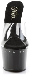 Pleaser ADORE-701LS Clear/Black Slide Size 5
