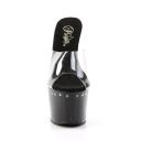 Pleaser ADORE-701LS Clear/Black Slide Size 9