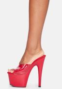 Pleaser ADORE-701N Red (Jelly-Like) TPU/Red Slide Size 5
