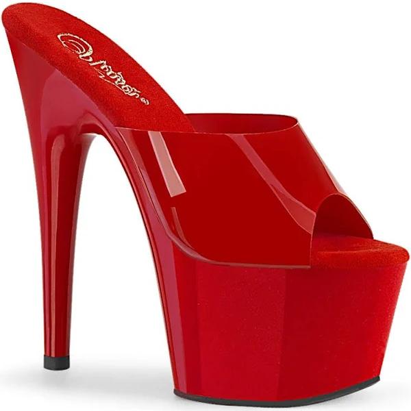 Pleaser ADORE-701N Red (Jelly-Like) TPU/Red Slide Size 5