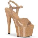 Pleaser ADORE-709GP Gold Glitter Pat/M Size