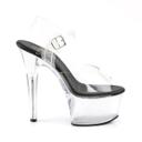 Pleaser - ASPIRE-608 10 / Clear/Black