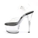 Pleaser - ASPIRE-608 6 / Clear/Black
