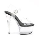 Pleaser - ASPIRE-608 6 / Clear/Black