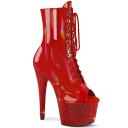 Pleaser BEJEWELED-1021-7 Red Holo Patent/Red Rhinestones Size 8