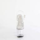 Pleaser BLISS-708 Clear/Black Clear Size 10