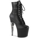 Pleaser BONDGIRL-1020PK Black Faux Leather Ankle Boot Size 12