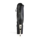 Pleaser BONDGIRL-1020PK Black Faux Leather Ankle Boot Size 12