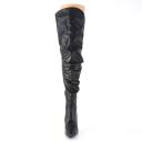 Pleaser CLASSIQUE-3011 Red Faux Leather Thigh Boot Size 14