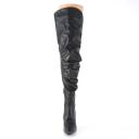 Pleaser CLASSIQUE-3011 Red Faux Leather Thigh Boot Size 16
