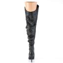 Pleaser CLASSIQUE-3011 Red Faux Leather Thigh Boot Size 16