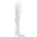 Pleaser CLASSIQUE-3011 Red Faux Leather Thigh Boot Size 7
