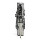 Pleaser DELIGHT-1017RSF Clr-Blk/Dark Pewter Chrome UK 5