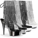 Pleaser DELIGHT-1017RSF Clr-Blk/Dark Pewter Chrome UK 5