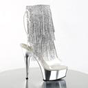 Pleaser DELIGHT-1017RSF Clr-Blk/Dark Pewter Chrome UK 5